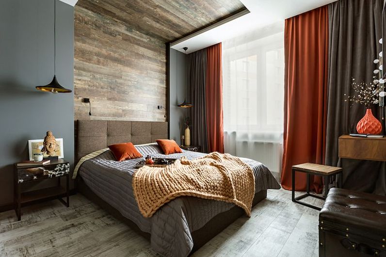 Дизайн спальні в стилі лофт
