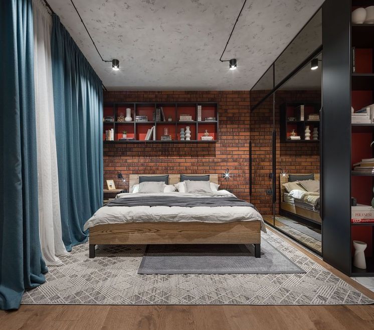Дизайн интерьера спальни в частном доме