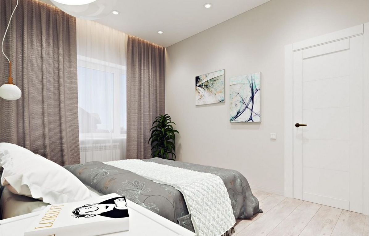 Дизайн интерьера спальни в частном доме в частном доме